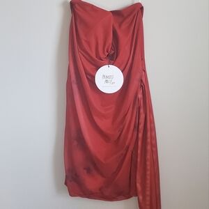 Strapless Mini Red Dress